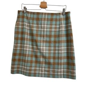 Talbots Plaid skirt wool blend 12 petite new